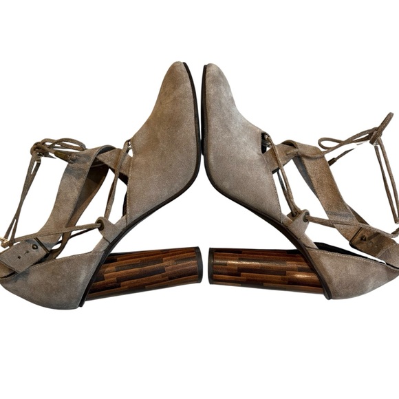 Free People Nouvella Wrap Taupe Heels Taupe, Sz EU39 - Picture 8 of 16